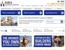 Tablet Screenshot of mbais.com.au